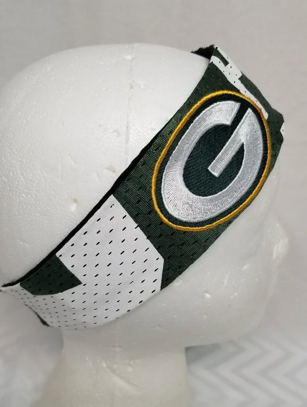 Green Bay Packers Littlearth Green  White Fanband Embroideried 